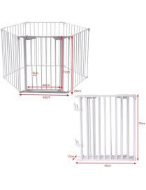  3,8 m Seguridad para Chimenea Metal Plegable Perro Seguridad Puerta Escalera Protección Blanco