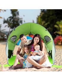  Carpa de Playa Pop Up Tienda de Campaña Cabaña Automática Plegable UPF 50+ para Actividades de Exterior Verde 220 x 159 x 115 