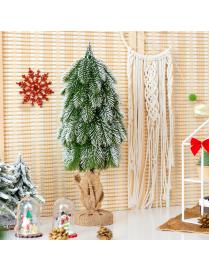 49 cm Mini Árbol de Navidad de Escritorio Árbol Decorativo en Miniatura para Mesa de Comedor y Alféizar con Base Estable de Ce