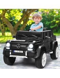  Coche Eléctrico Mercedes Benz Maybach para Niños 3-8 Años Jeep Juguete Montable de Batería con Control Parental 2 Puertas Negr