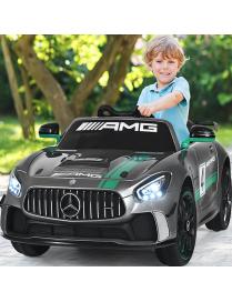  Coche Montable 12 V para Niños Mercedes Benz Juguete Vehículo Eléctrico con Mando Control Oscilación Modalidad Adelante y Atrá