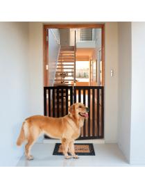  Cerca 2 Paneles de Madera Plegable para Mascotas Valla para Perros Giratoria a 360° Barrera Expandible para Puerta Pasillo Esc