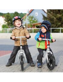  Bici Equilibrio de Aluminio para Niños Bici de Empuje con Manillar y Asiento Regulables 2 Ruedas en Espuma EVA 87 x 39 x 55-63