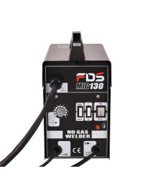  Máquina de Soldadura FLUX Gas Inerte MIG 130 Electrodos Soldador Portátil Negro