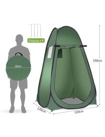  Tienda de Campaña para  Privacidad Impermeable Desplegable Camping-Verde