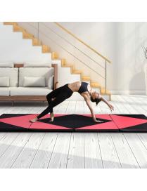  Colchoneta de Gimnasia Plegable Estera de Yoga Entrenamiento Alfombrillas de Fitness 240 x 120 x 5 cm