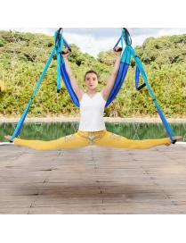  Hamaca de Yoga Swing Yoga Antigravedad Tafetán de Nailon para Ejercicios de Inversión Columio Trapecio Azul