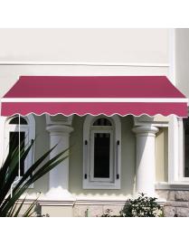  2,5 x 2 m  Toldo Manual Retráctil Tendal Impermeable y Resistente a Los Rayos UV Toldo para Balcón Puerta Ventana