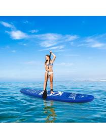  305 cm Tabla de Surf Inflable de PVC Duradero con Paleta Ajustable SUP Inflable para Jóvenes y Adultos Azul
