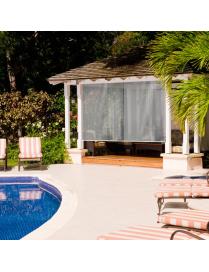  Toldo Enrollable con Protección UV y Cuerda con Cuentas para Veranda Glorieta Patio Jardín Gris 121 x 181 cm