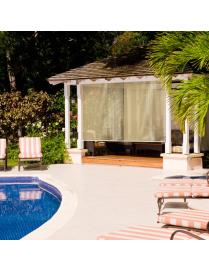  Toldo Enrollable con Protección UV y Cuerda con Cuentas para Veranda Glorieta Patio Jardín Beige 121 x 181 cm