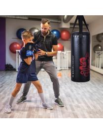  Set de Boxeo para Niños con Saco de Arena Duradero para Entrenar Mejorar la Fuerza y el Ejercicio Físico 60 x 25 x 25 cm