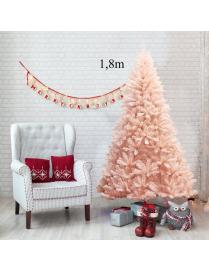  1,8m Árbol de Navidad No Iluminado con 617 Ramas Ideal para Casa Oficina Tiendas Hoteles Rosa