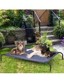  Cama para Perros Cama Elevada para Mascota Gato para Exterior Jardín Terraza Dormir 130 x 90 x 20 cm