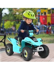  Cuatriciclo Montable para Niños Vehículo Motorizado con Diseño a la Moda Azul 73 x 40 x 44,5 cm