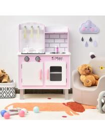  Set Cocina Juguete para Niños con Luces y Sonidos Realísticos Rosa 55 x 30 x 80 cm