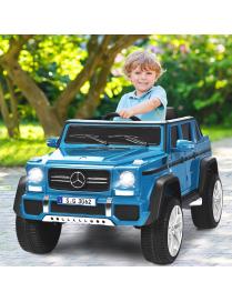 Coche Eléctrico Mercedes Benz Maybach para Niños 3-8 Años Jeep Juguete Montable de Batería con Control Parental 2 Puertas Azul